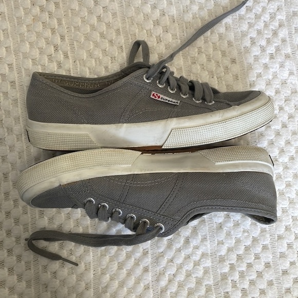 Superga Gray Canvas Sneakers - Picture 3 of 10